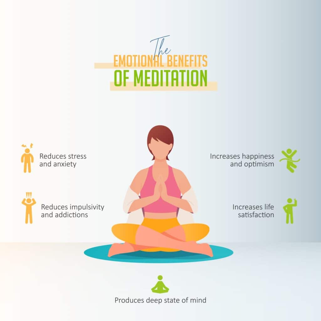 Emotional benefits of meditation